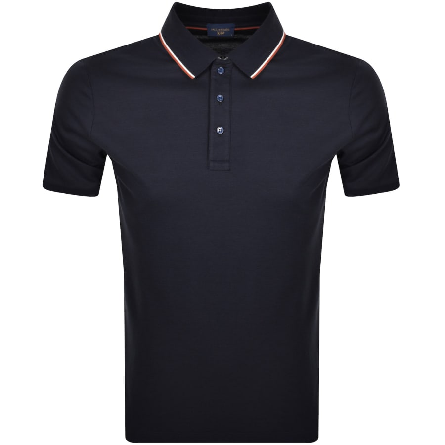 Paul and Shark Short Sleeved Polo T Shirt Navy male XXX Large